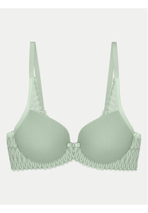 Triumph Biustonosz z fiszbiną Aura Spotlight 10216459 Zielony. Kolor: zielony. Materiał: syntetyk