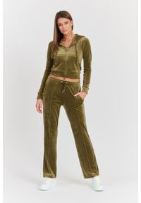 Juicy Couture - JUICY COUTURE Damskie zielone spodnie dresowe Tina Track Pant, Rozmiar XS. Kolor: zielony. Materiał: dresówka #7