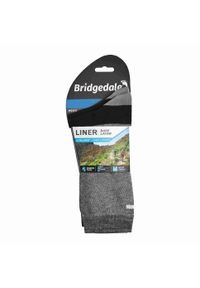 BRIDGEDALE - Skarpetki trekkingowe męskie Bridgedale Base Layer Coolmax Liner , 2 pary. Kolor: wielokolorowy, czarny, szary