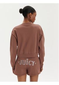 Juicy Couture Bluza Cristabelle Rodeo JCBAS223824 Brązowy Regular Fit. Kolor: brązowy. Materiał: bawełna