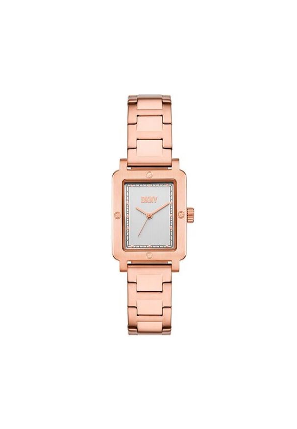DKNY Zegarek City Rivet NY6663 Różowe złoto. Kolor: wielokolorowy, różowy, złoty