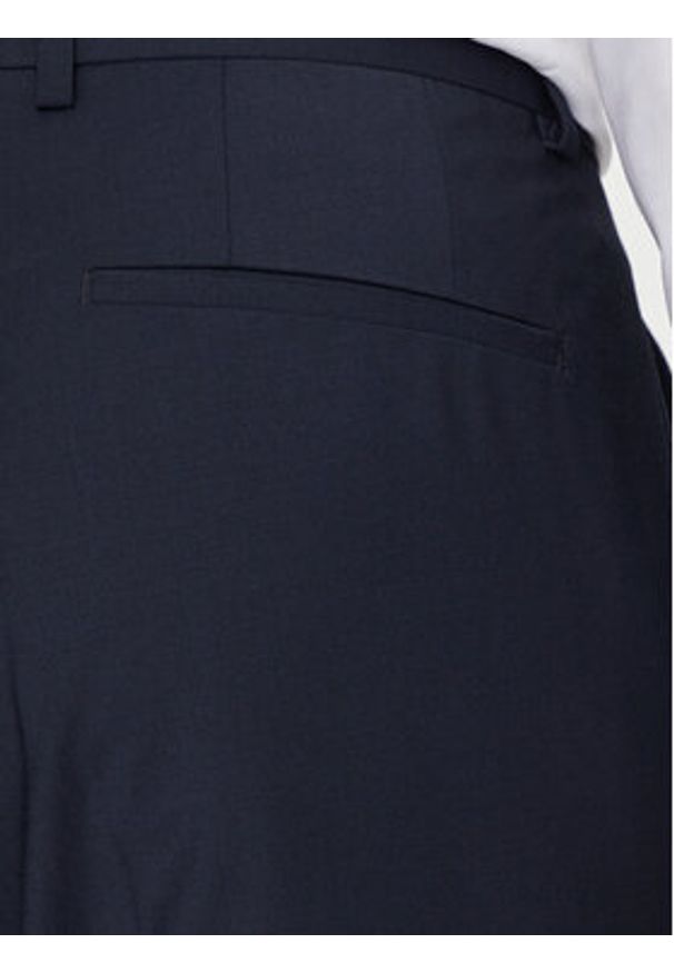 Hugo Garnitur 50450994 Granatowy Extra Slim Fit. Kolor: niebieski. Materiał: wełna