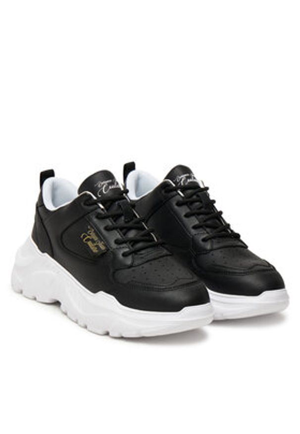 Versace Jeans Couture Sneakersy 79VA3SC2 ZPB23 899 Czarny. Kolor: czarny. Materiał: skóra