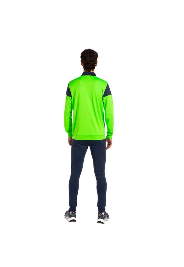 Dres do piłki nożnej męski Joma Oxford. Kolor: wielokolorowy, zielony, niebieski. Materiał: dresówka