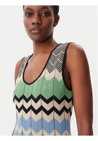 Lola Casademunt by Maite Sukienka dzianinowa MS2516005 Kolorowy Regular Fit. Materiał: bawełna. Wzór: kolorowy #3