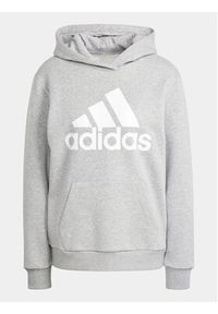 Adidas - adidas Bluza Essentials Logo IM0215 Szary Loose Fit. Kolor: szary. Materiał: bawełna #3