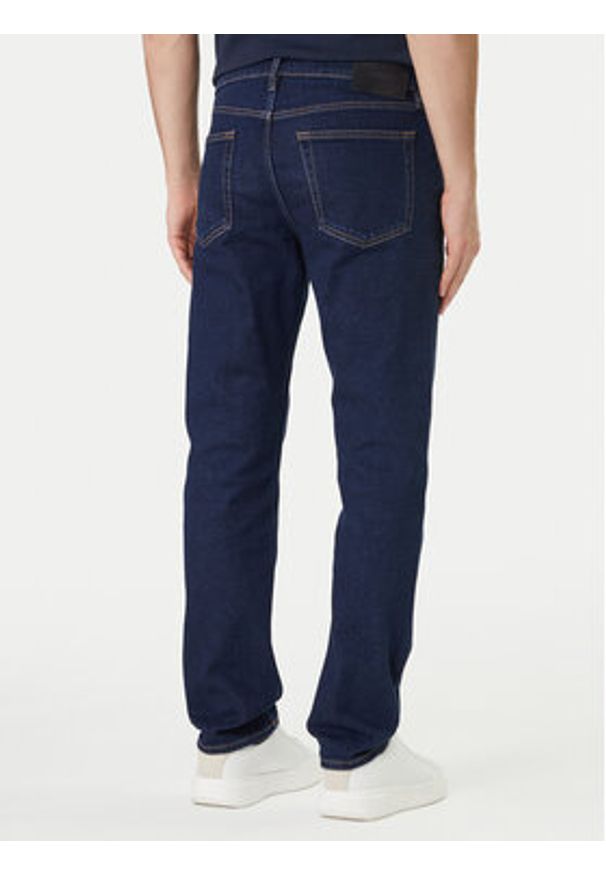 Calvin Klein Jeansy LV04RF939G Granatowy Slim Fit. Kolor: niebieski