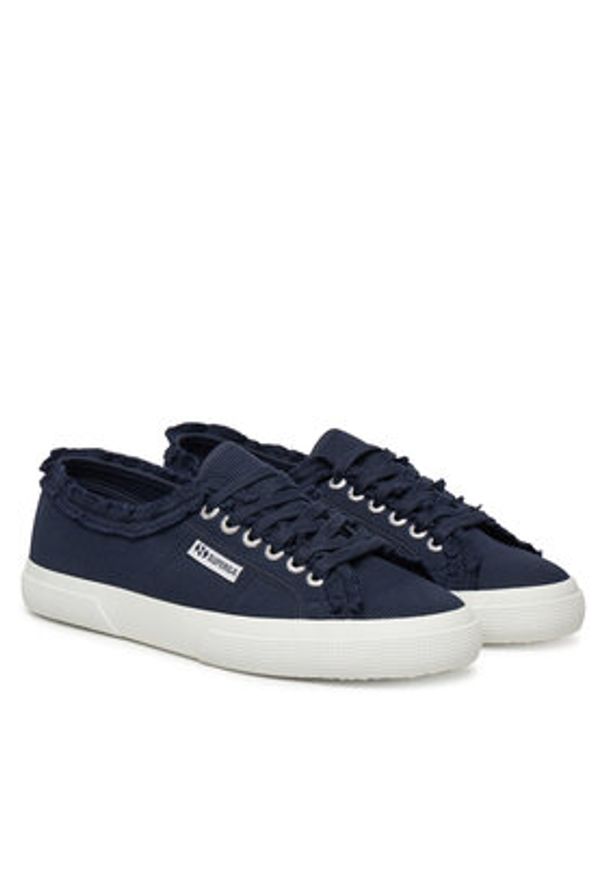 Superga Tenisówki S3157JW Granatowy. Kolor: niebieski. Materiał: materiał