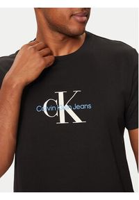 Calvin Klein Jeans T-Shirt Distressed Monologo J30J326863 Czarny Regular Fit. Kolor: czarny. Materiał: bawełna