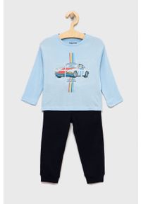 Mayoral piżama dziecięca z nadrukiem. Kolor: niebieski. Wzór: nadruk #1