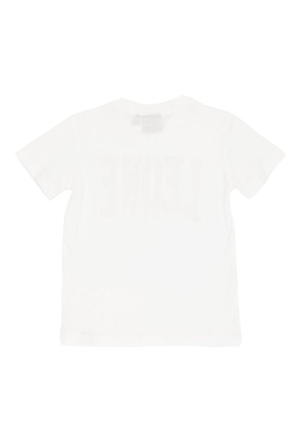 LEONE 1947 APPAREL - Dziecięcy t-shirt basic Leone z krótkim rękawem. Kolor: biały. Długość rękawa: krótki rękaw. Długość: krótkie. Sport: joga i pilates