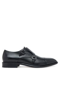 BOSS Półbuty Derrek 50547022 Czarny. Kolor: czarny. Materiał: skóra