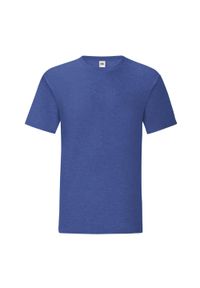FRUIT OF THE LOOM - Koszulka Unisex Dla Dorosłych Iconic Heather. Kolor: niebieski
