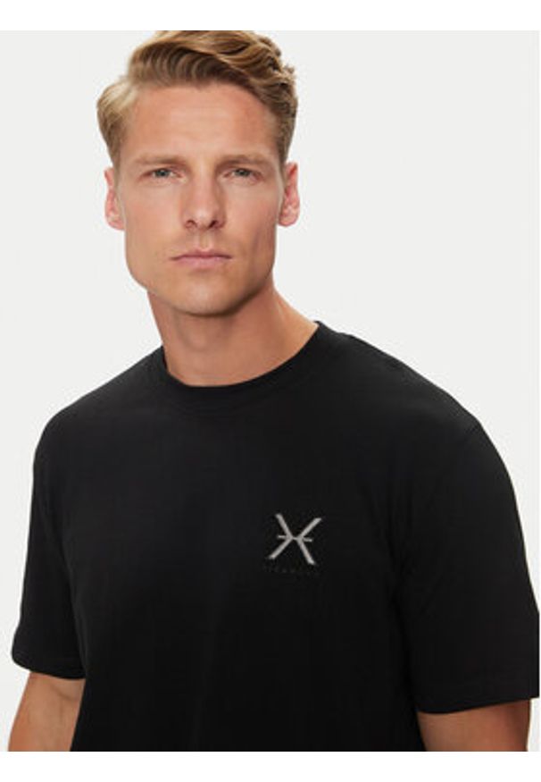 Richmond X T-Shirt Arnado UMA24001TS Czarny Regular Fit. Kolor: czarny. Materiał: bawełna