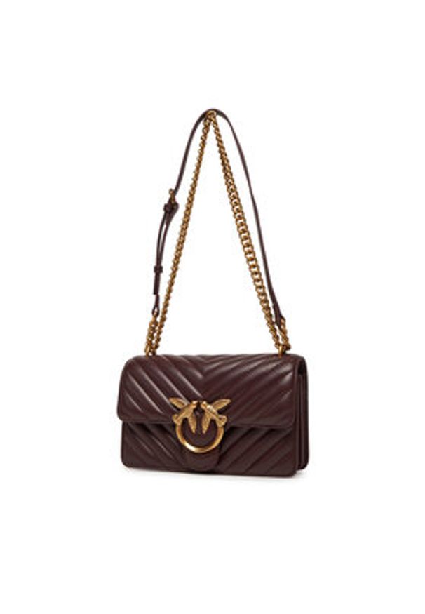 Pinko - PINKO Torebka Love One Mini Dc PE 25 PCPL 100074 A0F1 Fioletowy. Kolor: fioletowy. Materiał: skórzane