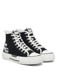 Karl Lagerfeld - KARL LAGERFELD Trampki KL60654T Czarny. Kolor: czarny. Materiał: materiał