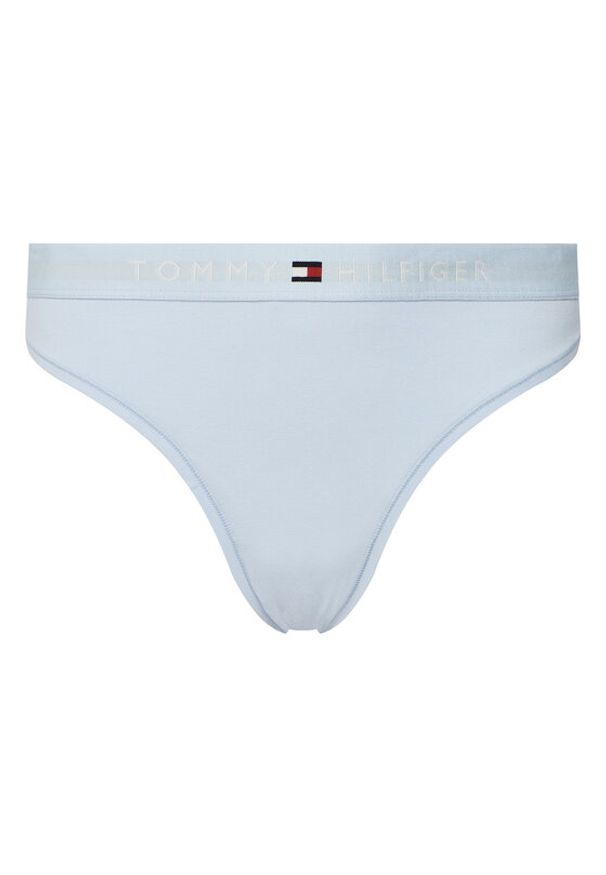 TOMMY HILFIGER - Tommy Hilfiger Stringi UW0UW04146 Błękitny. Kolor: niebieski. Materiał: bawełna