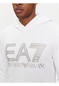 EA7 Emporio Armani Bluza 3DPM64 PJSHZ 1100 Biały Regular Fit. Kolor: biały. Materiał: bawełna #3