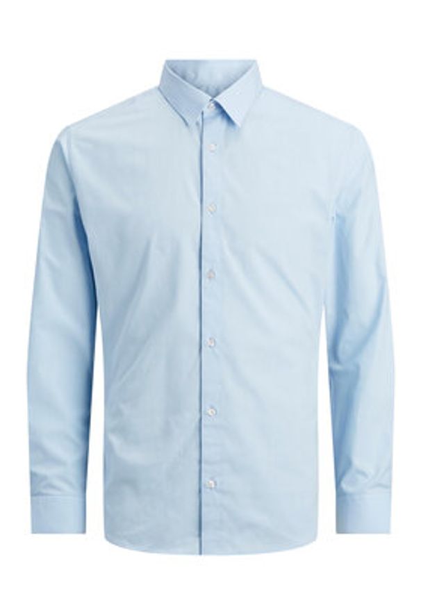 Jack & Jones - Jack&Jones Koszula 12187222 Błękitny Slim Fit. Kolor: niebieski. Materiał: bawełna, syntetyk
