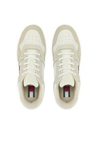 Tommy Jeans Sneakersy Tjm Retro Basket Ess EM0EM01395 Écru. Materiał: skóra #5