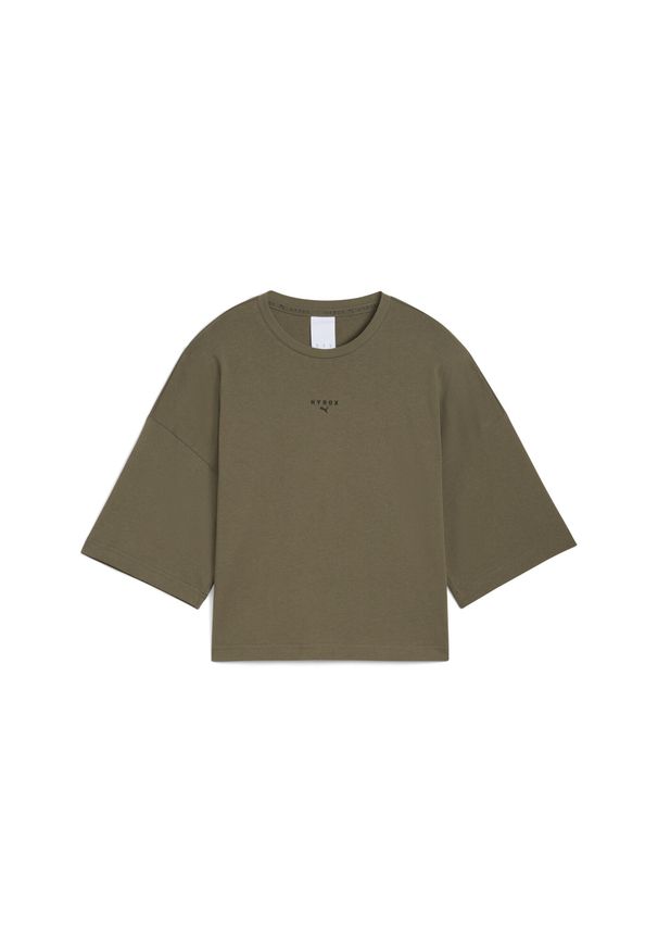 Puma - Damska koszulka oversize PUMA x HYROX PUMA Loden Green. Kolor: zielony. Sport: fitness