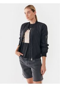 only - ONLY Kurtka bomber 15293313 Czarny Regular Fit. Kolor: czarny. Materiał: syntetyk