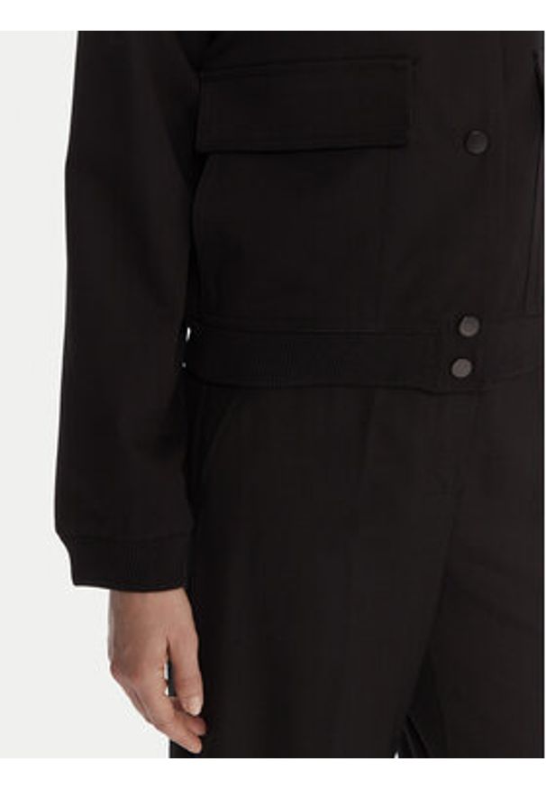 Tatuum Kurtka bomber Bombi T2502.012 Czarny Regular Fit. Kolor: czarny. Materiał: syntetyk