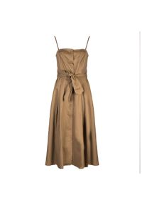 Armani Exchange Sukienka. Materiał: bawełna. Długość rękawa: na ramiączkach. Typ sukienki: dopasowane, rozkloszowane. Długość: midi