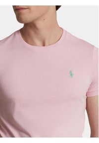 Polo Ralph Lauren T-Shirt 710671438357 Różowy Custom Slim Fit. Typ kołnierza: polo. Kolor: różowy. Materiał: bawełna #3
