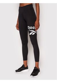 Reebok Legginsy Identity Logo GL2547 Czarny Slim Fit. Kolor: czarny. Materiał: bawełna