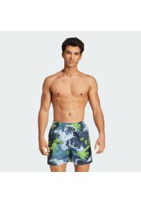 Adidas - Szorty do pływania Tie-Dye 5-Inch. Kolor: biały, wielokolorowy, fioletowy. Materiał: materiał