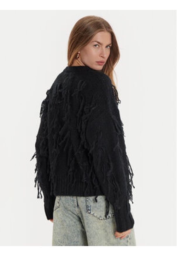 ViCOLO Sweter 33050S Czarny Regular Fit. Kolor: czarny. Materiał: syntetyk