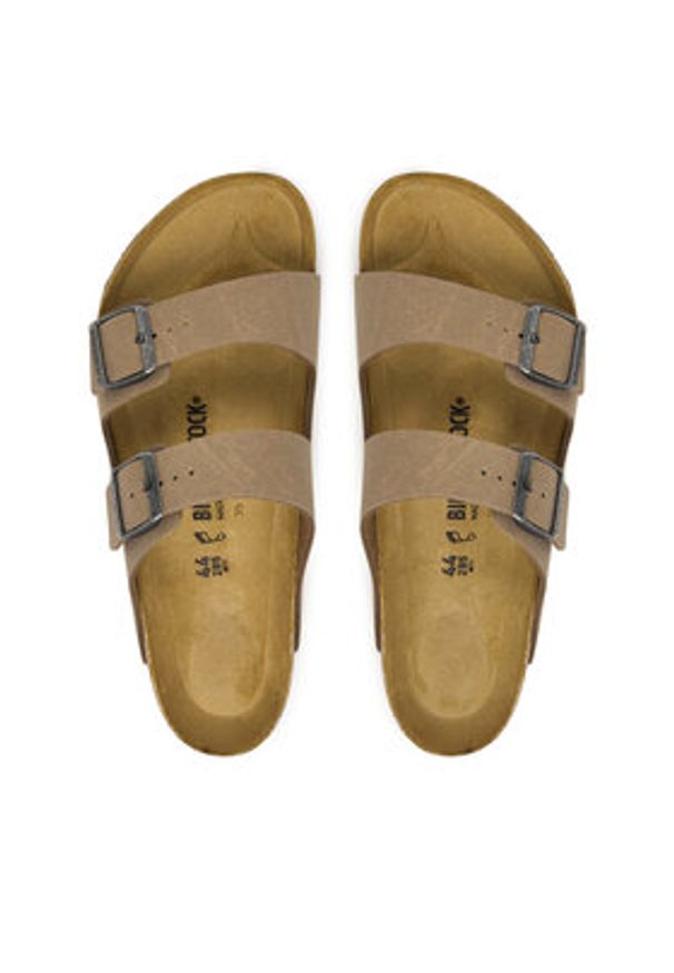 Birkenstock Klapki Arizona 1032019 Beżowy. Kolor: beżowy. Materiał: skóra