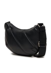 Calvin Klein Jeans Torebka Quilted Crescent Cb Bag24 K60K612370 Czarny. Kolor: czarny. Materiał: skórzane #5