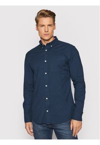 Jack & Jones Koszula Brook Oxford 12192150 Granatowy Slim Fit. Kolor: niebieski. Materiał: bawełna