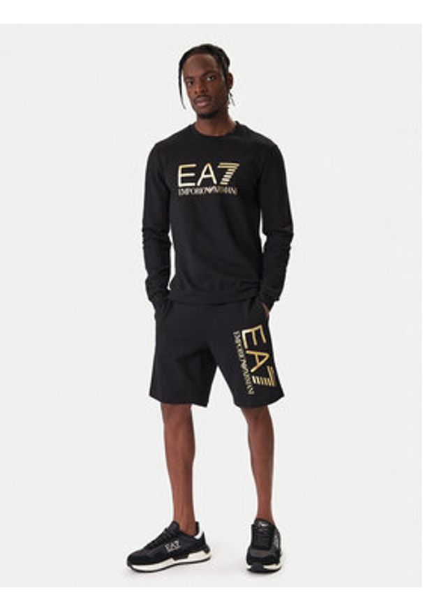 EA7 Emporio Armani Bluza 7M002278 AF22266 MC004 Czarny Regular Fit. Kolor: czarny. Materiał: bawełna