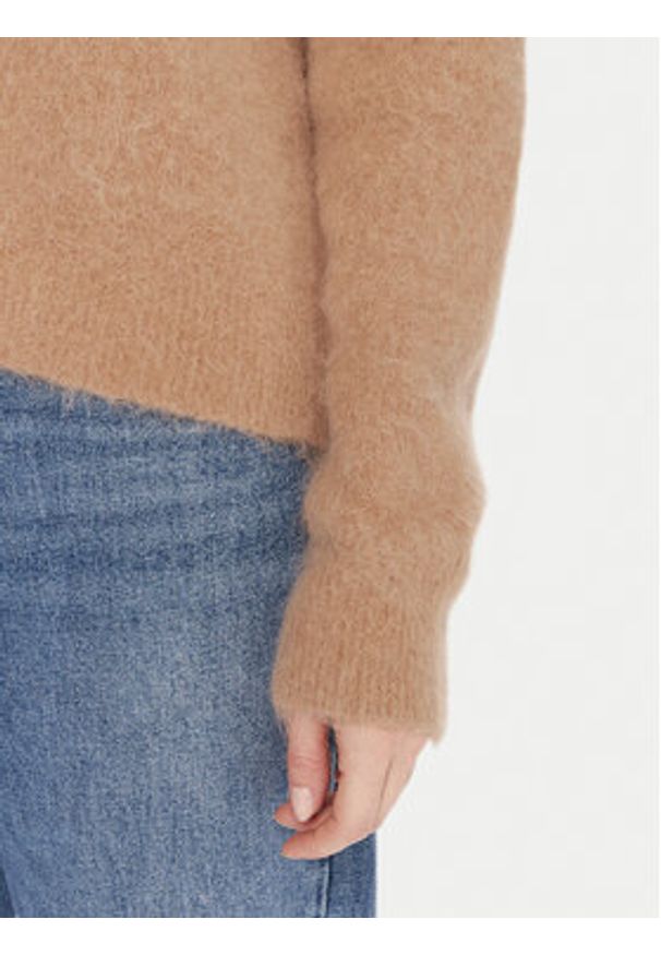 Kontatto Sweter 3M0863C Beżowy Relaxed Fit. Kolor: beżowy. Materiał: syntetyk