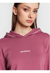 New Balance Bluza WT23516 Różowy Oversize. Kolor: różowy. Materiał: syntetyk