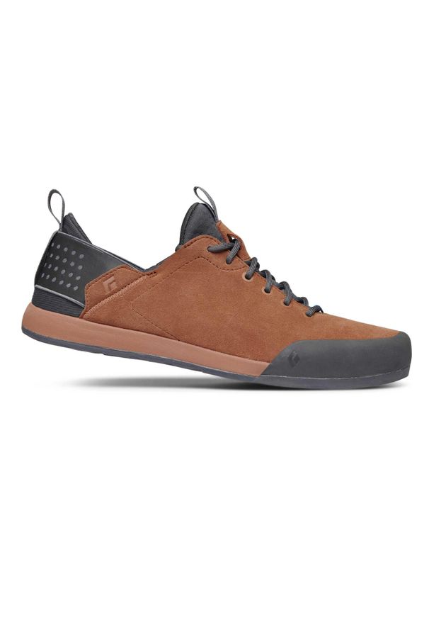 Buty do wspinaczki Black Diamond Session Suede. Kolor: brązowy. Materiał: guma, skóra. Szerokość cholewki: normalna. Sport: wspinaczka