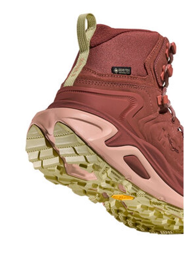 HOKA - Hoka Trekkingi Kaha 3 GTX 1162531 Bordowy. Kolor: czerwony. Materiał: materiał