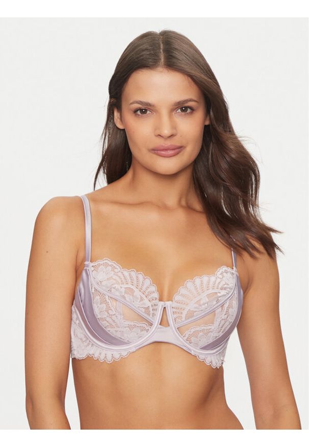 Hunkemöller Biustonosz z fiszbiną Almendra 205522 Fioletowy. Kolor: fioletowy. Materiał: syntetyk