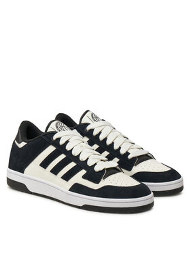 Adidas - adidas Sneakersy Rapid Court Low JP5255 Czarny. Kolor: czarny. Materiał: skóra