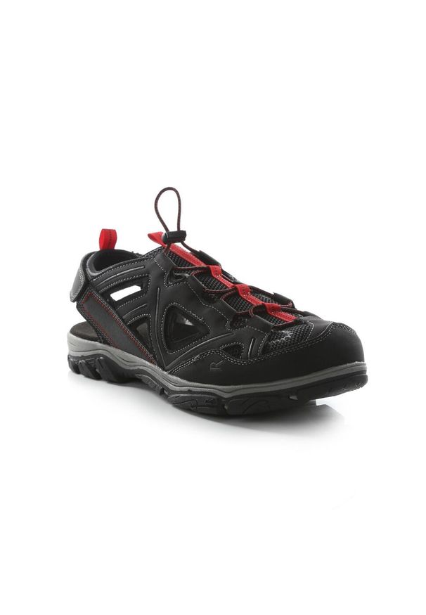 Regatta - Westshore 3 Męskie sandały turystyczne. Kolor: czarny, czerwony, wielokolorowy. Sport: turystyka piesza