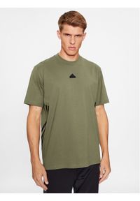 Adidas - adidas T-Shirt Future Icons 3-Stripes IN1615 Zielony Loose Fit. Kolor: zielony. Materiał: bawełna