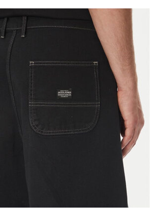 Jack & Jones - Jack&Jones Szorty materiałowe Owen 12278222 Czarny Baggy Fit. Kolor: czarny. Materiał: bawełna