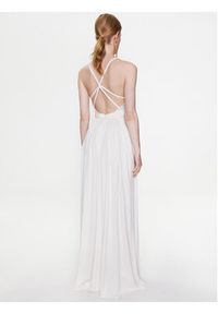 Elisabetta Franchi Sukienka wieczorowa AB-430-32E2-V700 Biały Regular Fit. Kolor: biały. Styl: wizytowy