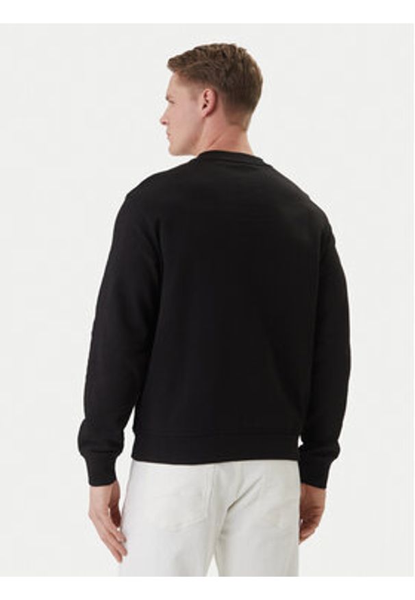 Karl Lagerfeld - KARL LAGERFELD Bluza 705780 500917 Czarny Regular Fit. Typ kołnierza: dekolt w karo. Kolor: czarny. Materiał: bawełna