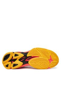 Mizuno Buty halowe Wave Voltage 2 V1GA2460 Pomarańczowy. Kolor: pomarańczowy. Materiał: skóra. Model: Mizuno Wave #5