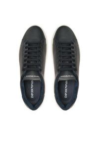 Emporio Armani Sneakersy X4X598 XF662 00285 Granatowy. Kolor: niebieski. Materiał: skóra #3