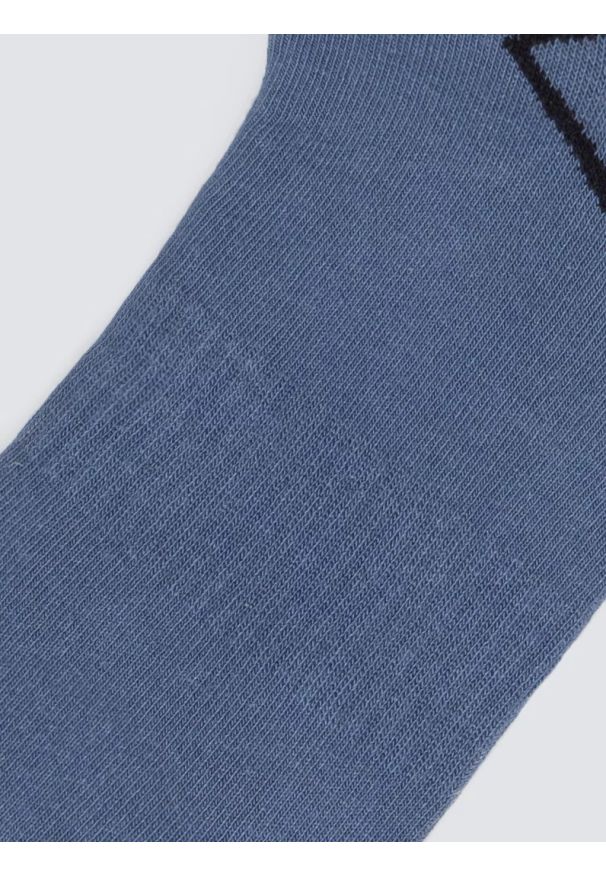 Big-Star - Stopki męskie bawełniane niebieskie Serhios 402. Kolor: niebieski. Materiał: bawełna. Wzór: ze splotem